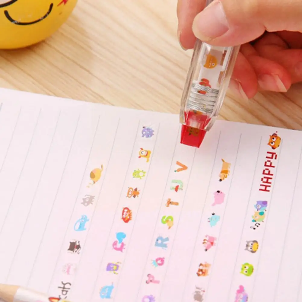 

Press-type Lace Trim Correction Tape Cute Animal Cartoon Office Decoration Stationery School Tape Student Kawaii Stickers T V0t0