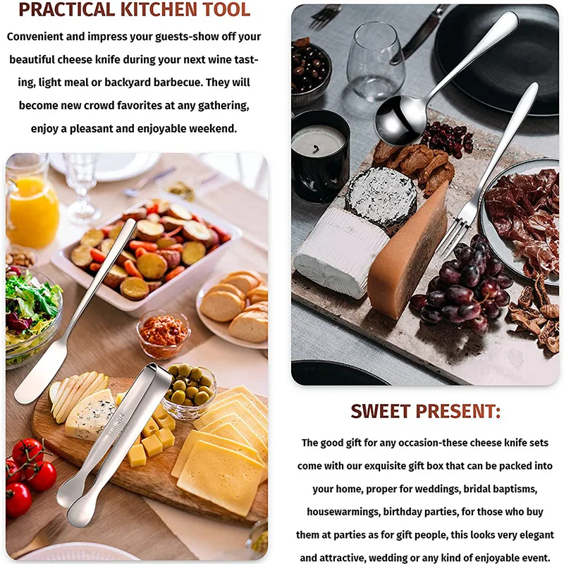 14 шт. мини-Сервировочные щипцы шпатели для масла ложки вилки домашняя