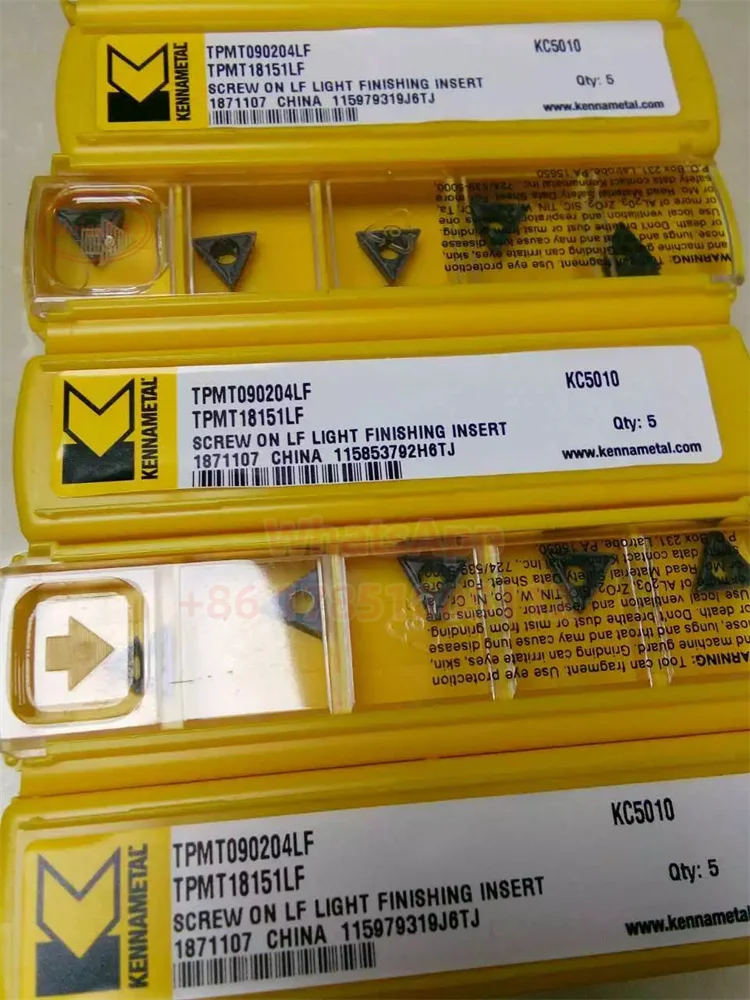 Карбидная вставка Kennametal TPMT090202LF TPMT090204LF KC5010 вставки TPMT