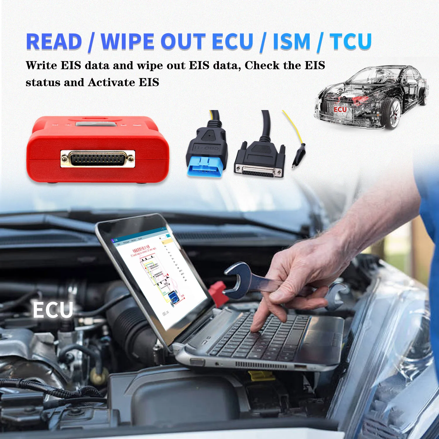 Сканирующий и программирующий диагностический инструмент для всех автомобилей