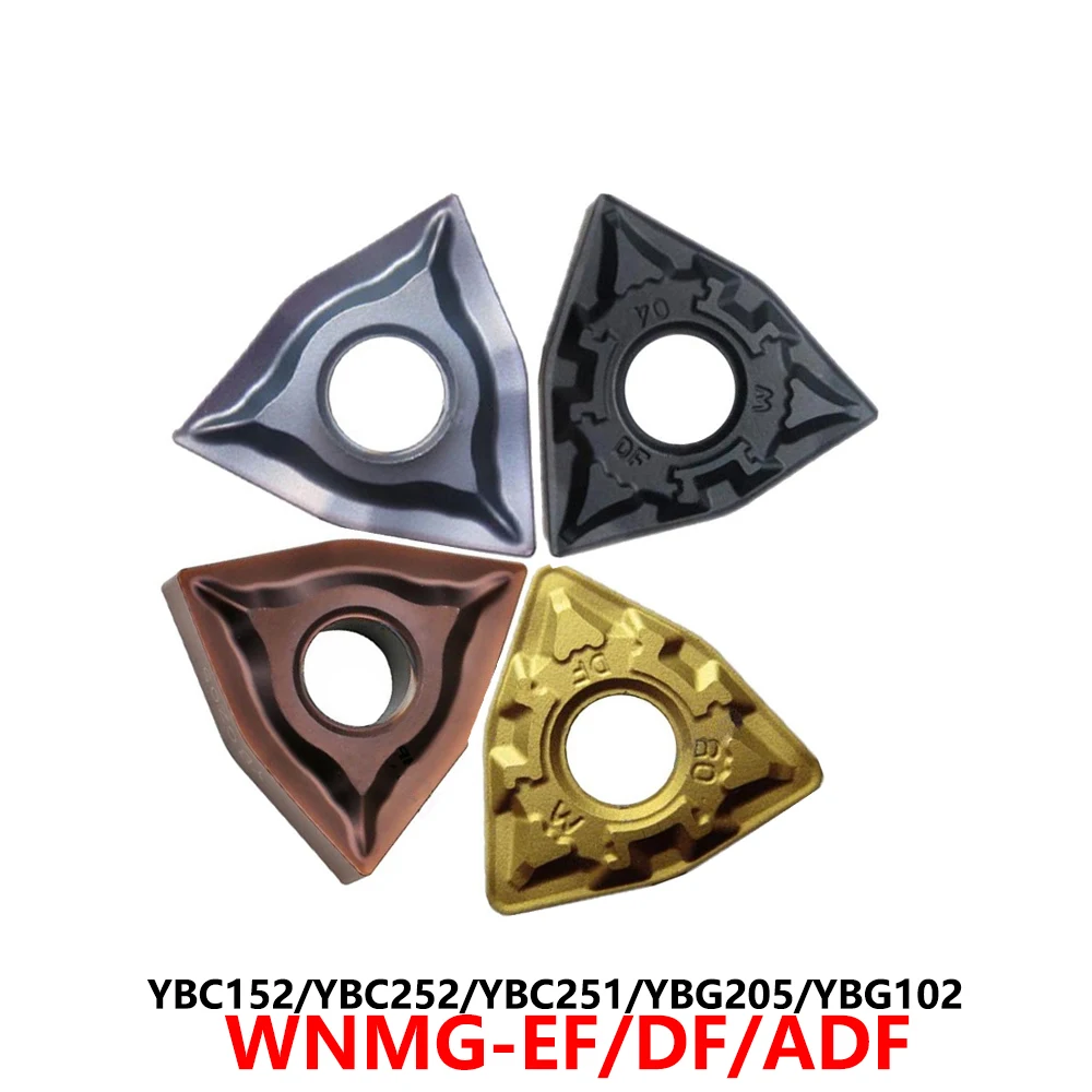 

Оригинальные WNMG060404 WNMG060408 WNMG080404 WNMG080408 WNMG080412 DF ADF EF YBC152 YBG205 Твердосплавные пластины WNMG Инструменты с ЧПУ Лезвия