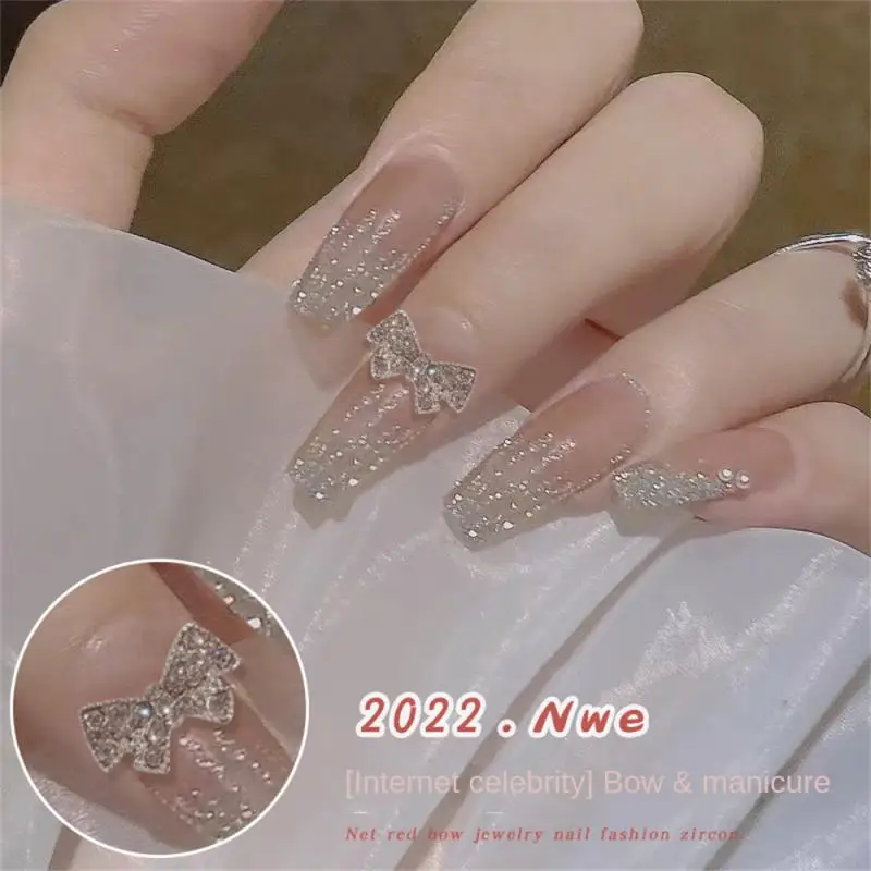 

New Aurora Color Rhinestones Not Prone To Fracture Online Popular Pearl Manicure Nail Accessories Nail Art Decoration Gold Metal