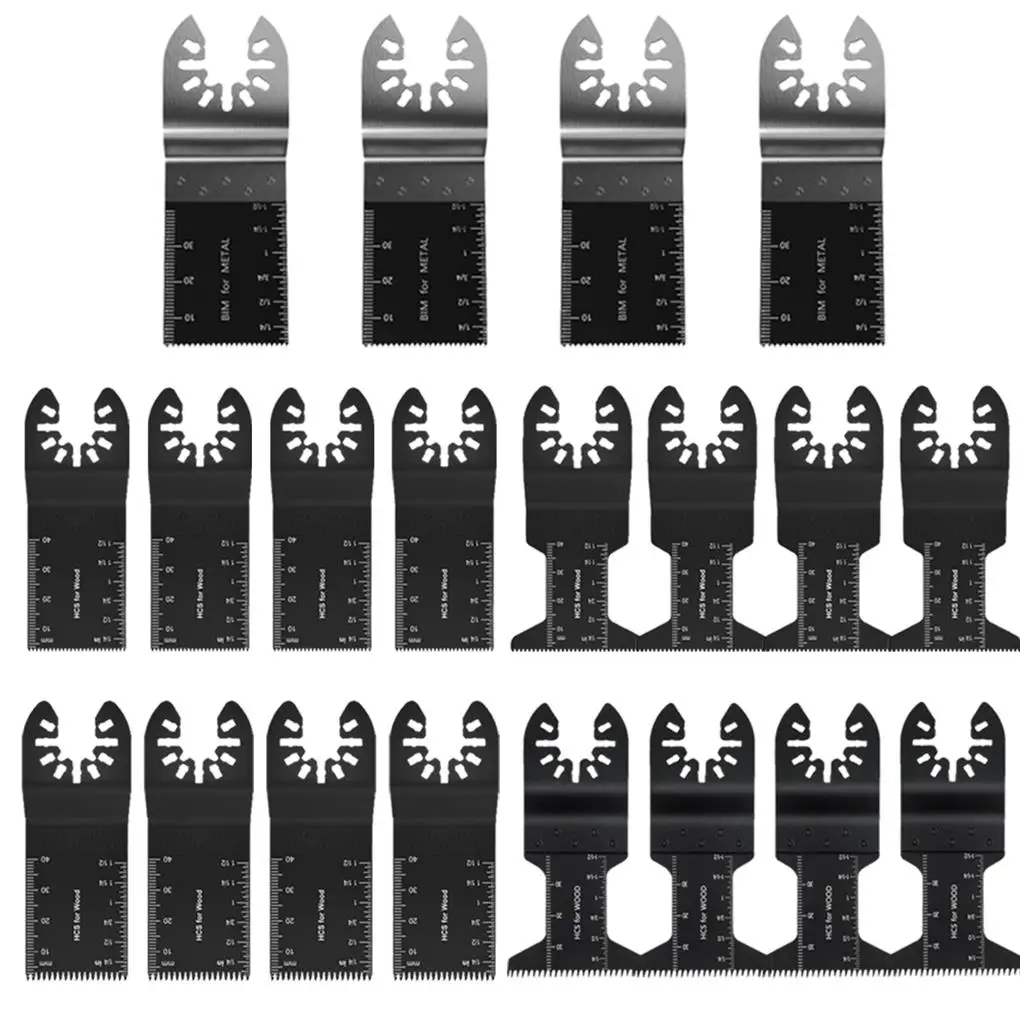 

20Pcs Oscillating Multitool Blades Set Precision for Wood and Metal Oscillating Saw Blades Kit