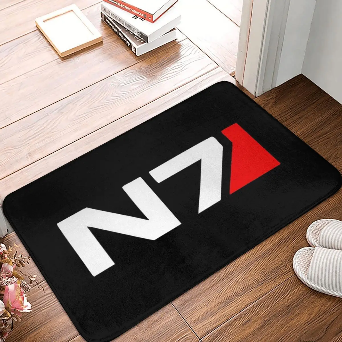 

Ковер Mass Effect N7, напольные коврики из полиэстера, прочные повседневные коврики в стиле ретро, коврики на заказ