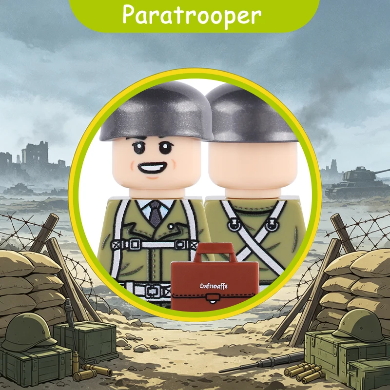 Конструктор MOC: Фигурки военных, офицеров, солдат, с УФ-печатью, ВМФ, ВВС, пехота, медсестры, командиры, шлемы, флаги, кирпичики, игрушки (art.: 3920dc878debc) - 3920dc878debc