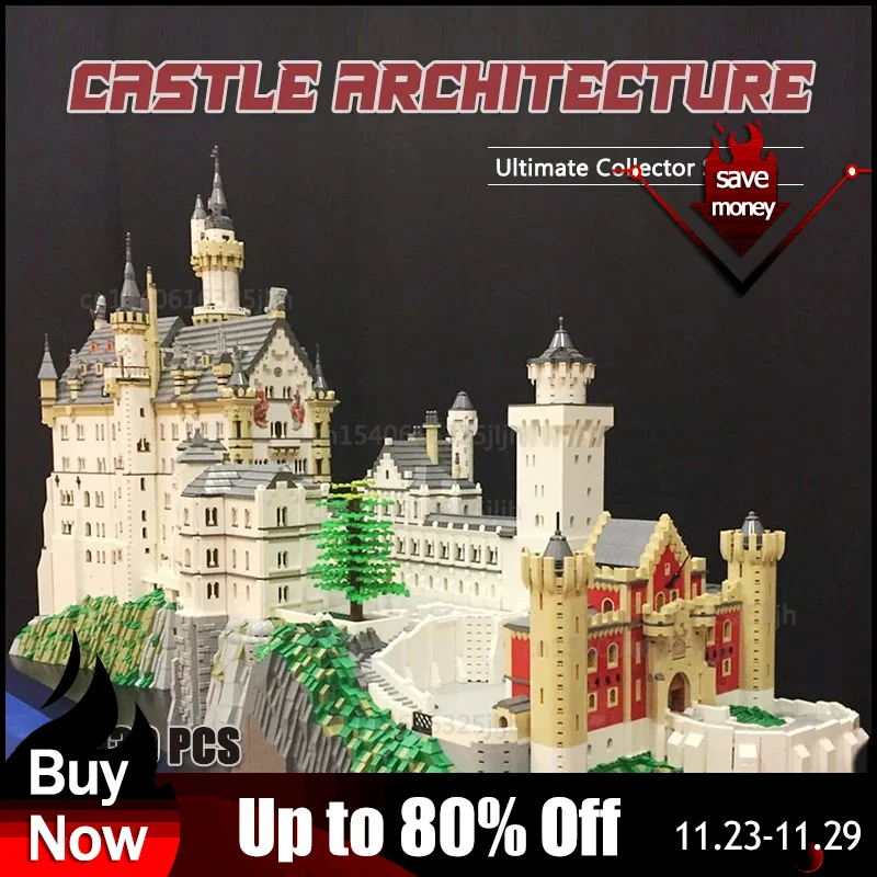 

UCS Modular Building Castle Architecture Moc Building Blocks Technology Bricks DIY Assembly Model Collection Toys Xmas Gifts