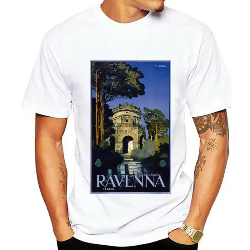 

Винтажная дорожная рубашка для мужчин, итальянская рубашка, Ravenna, Italia