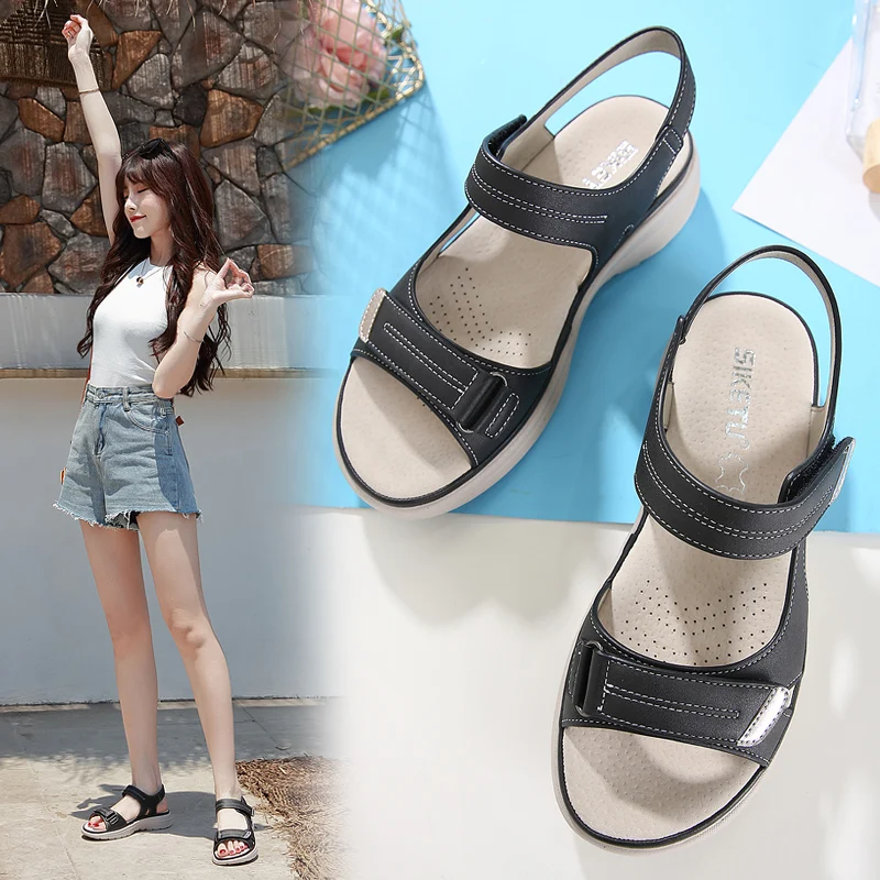 Summer 2023 New Women's Sandals Sports Wind Wedge Women's Shoes Large Size Women's Slippers High Quality Sandals