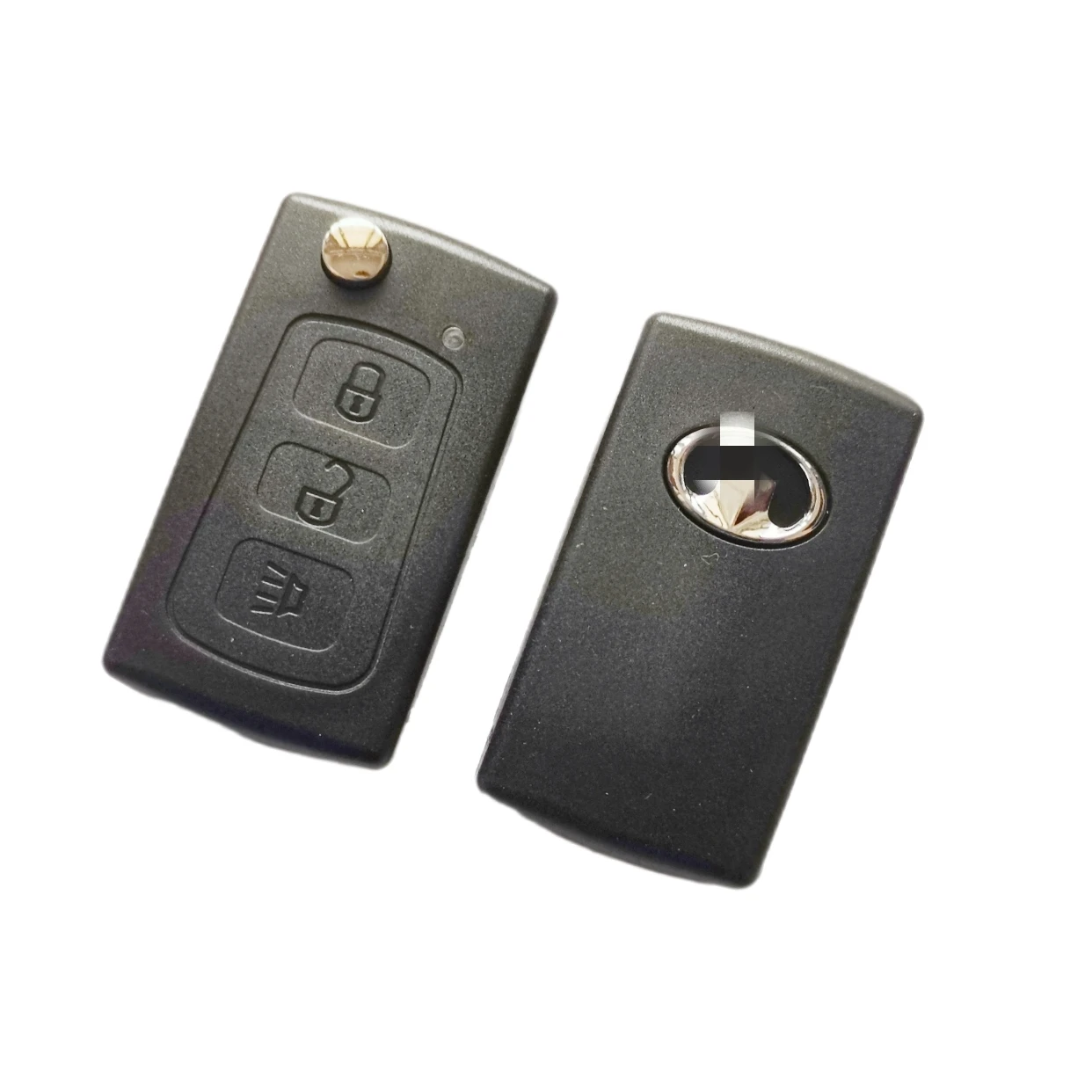With Logo 3 Buttons Replacement Flip Folding Remote Key Case Shell For Great Wall Hover Haval H3 H5 Keyless Entry Fob Key Cover