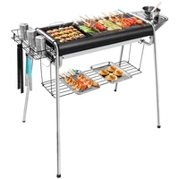full set of thickened barbecue stove stainless steel barbecue grill household outdoor charcoal tools carbon barbecue stove rack