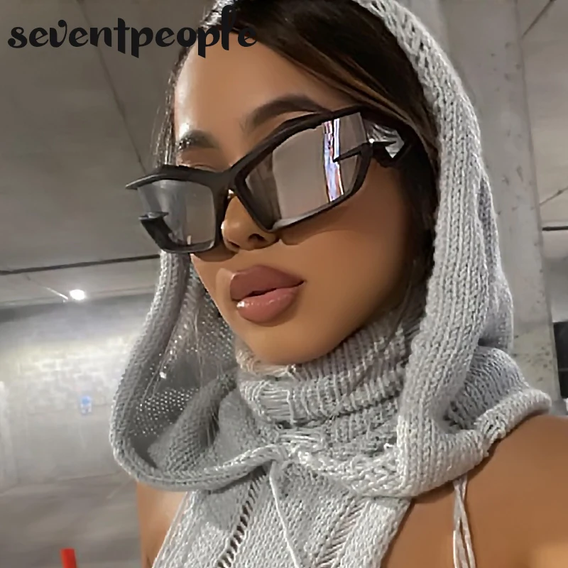 

Steampunk Sunglasses Men Women 2023 Luxury Brand Y2K Sports Sun Glasses Punk Goggles Female Male Black Giv Cut Cat-Eye Sunglass