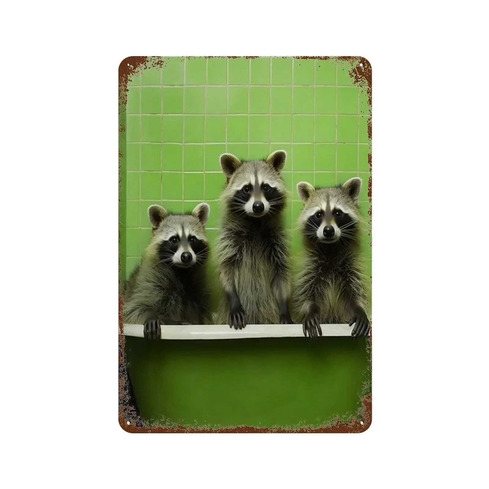 Металлические таблички для туалета с животными настенный декор горилла слон