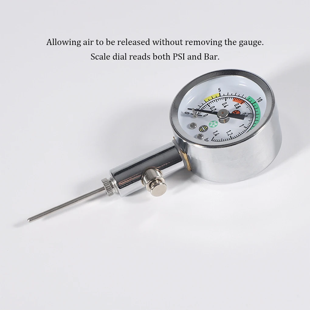 

Soccer Ball Pressure Gauge Number Display Shock-proof Basketball Barometers