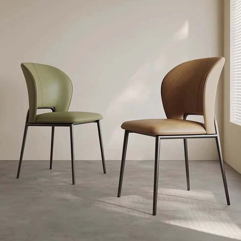 Итальянский минимализм обеденный стул современный простой дизайнерский