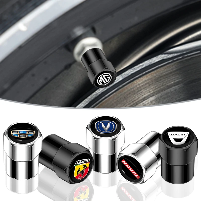 

4pcs Metal Valve Caps Car Wheel Tires Accessories Stems Covers for Buick Avenir Enclave Century Regal HRV XT GL6 Car Accessories