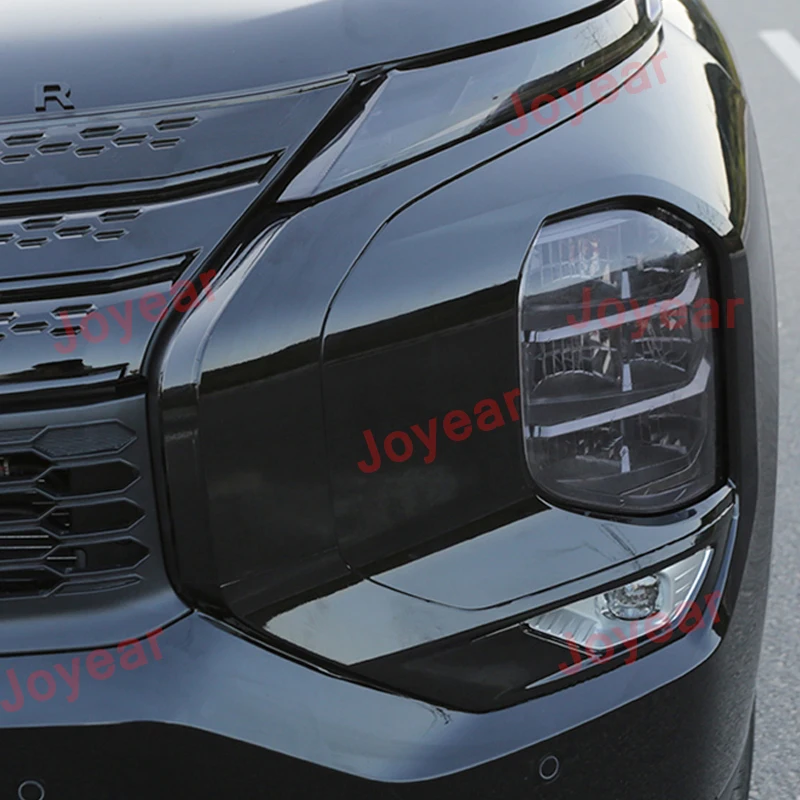 

For Mitsubishi Outlander 4 2022 2023 Car Front Headlight Daytime Running Light Pillar Trim Stickers Decoration Accessories