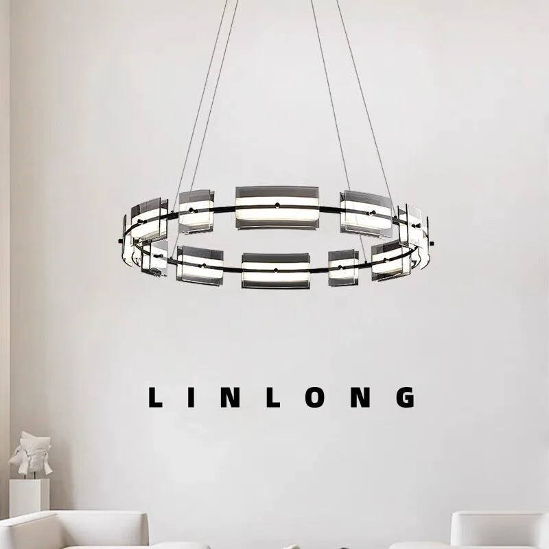 

Светодиодные осветительные приборы для жилых помещений, подвесной светильник с алмазным покрытием, железная клетка, Люминесцентная Подвеска