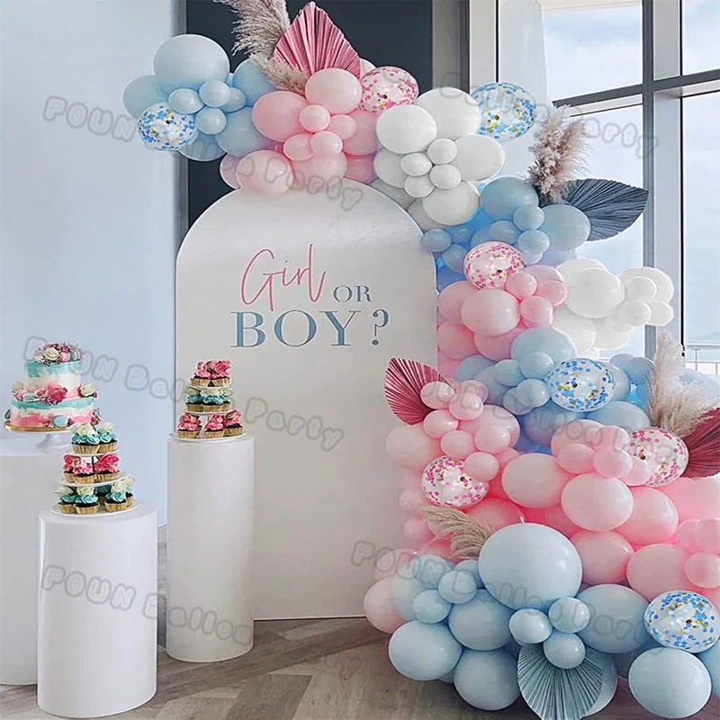 

Pink Blue Macaron Confetti Balloon Garland Arch Wedding Supplies Birthday Party Kid Birthday Latex Ballons Baby Shower Decortion