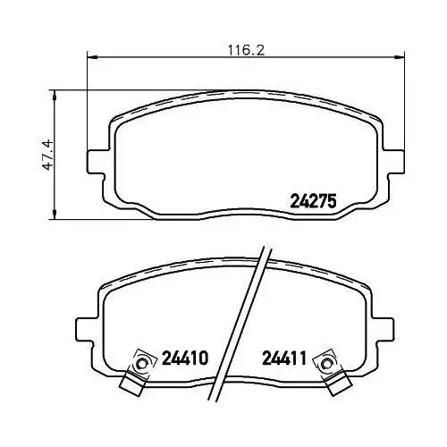 Колодки тормозные дисковые передние для а/м Kia Picanto (04-) TRIALLI PF 4245 PF4245 | Автомобили и