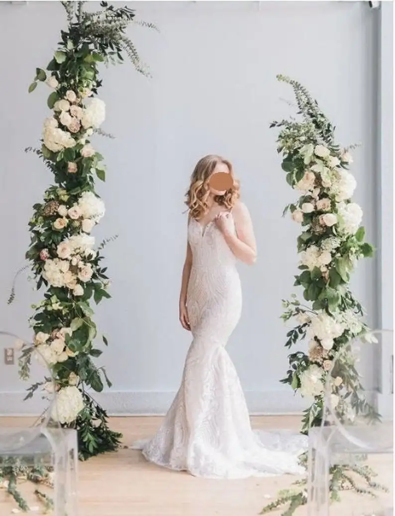 

2pcs wedding arch wedding backdrop decor metal arch