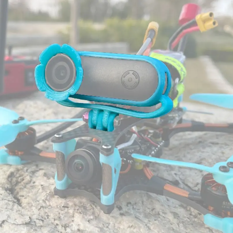 TPU Full Cover RunCam Thumb Mount M3 Blue