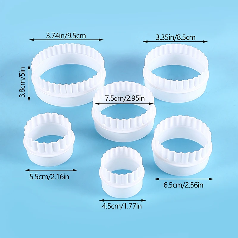 

Круглые двухсторонние формочки для печенья 6 шт.