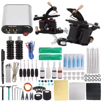tattoo machine kit professional tattoo power supply kit marker pen tattoo transfer paper shader portable with clip cord for