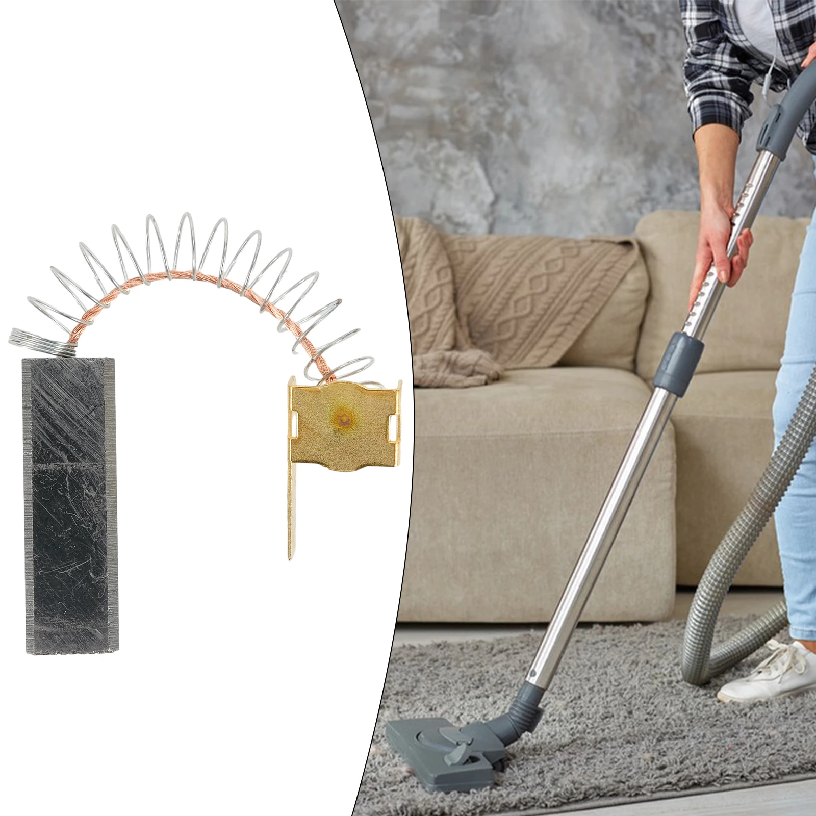 

Угольные щетки для двигателя пылесоса, 5 шт., для Midea/Sanyo/Philips/Puppy/ROWENTA/LG