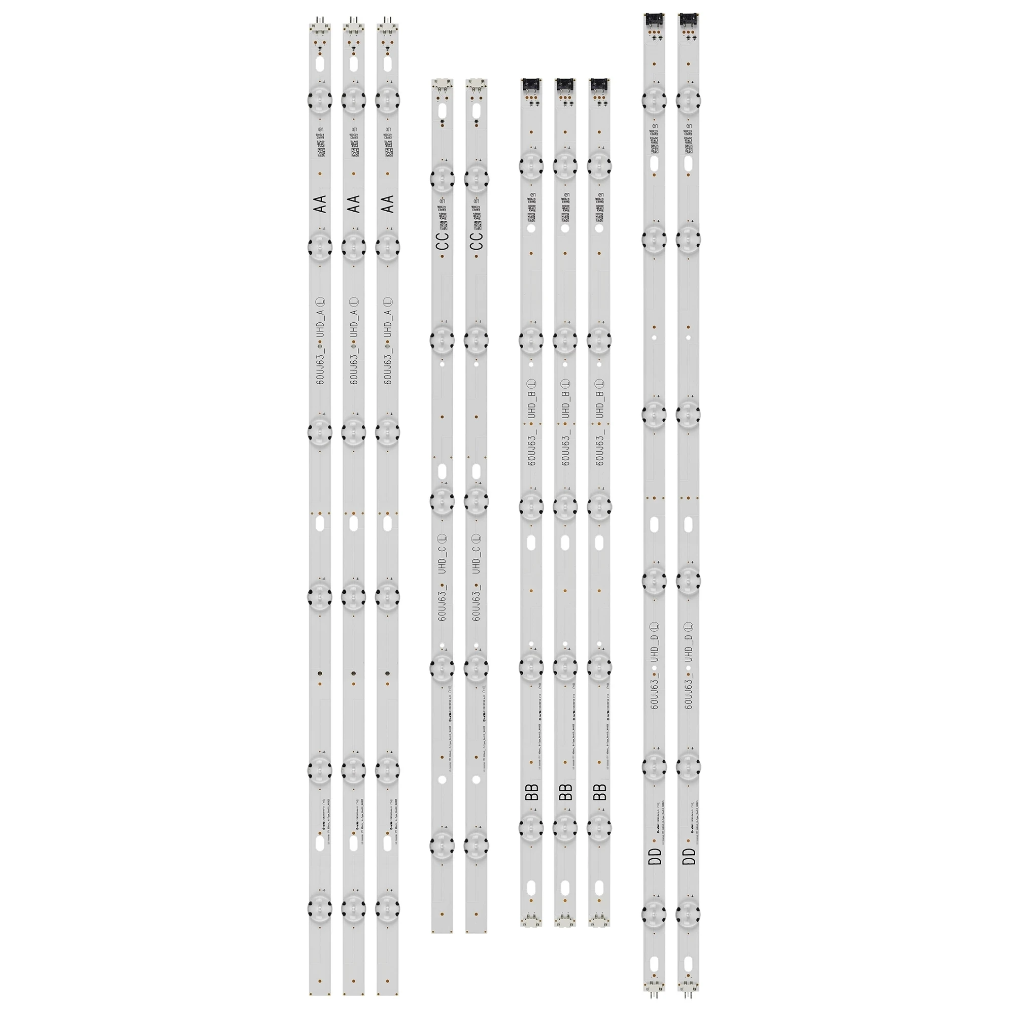 

New LED Strip for LG 60in 60UJ63 60UJ63_UHD_A UHD_B UHD_C UHD_D 60UJ6300-UA 60UJ6050-UA 60UJ634V 60UJ6500 NC600DGE-AAFX3 AAFXC