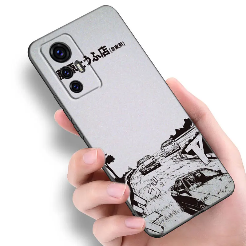 Черный силиконовый чехол для телефона Anime Initial D Xiaomi 10T 11 Lite 11T 12S 12X 13T 14 Pro A1 A2 POCO M3 M4 M6