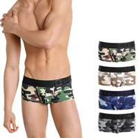 haleychan 1pc mens fashion camouflage print boxer briefs stretch cotton briefs mens sexy underwear mens lingerie panties panty
