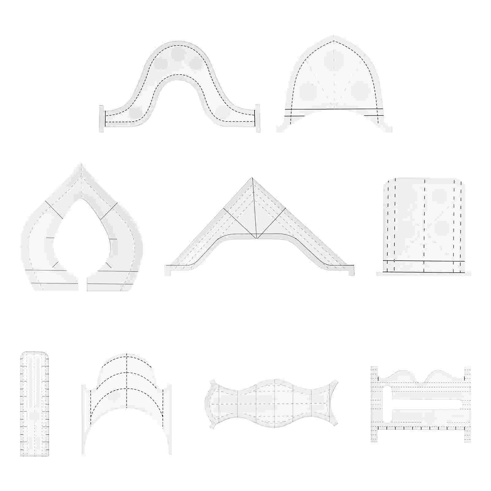 

Ruler Sewing Quilting Rulers Patchwork Acrylic Quilters Tailor Template Machine Clamshell E Templates Clothing Measuring Free