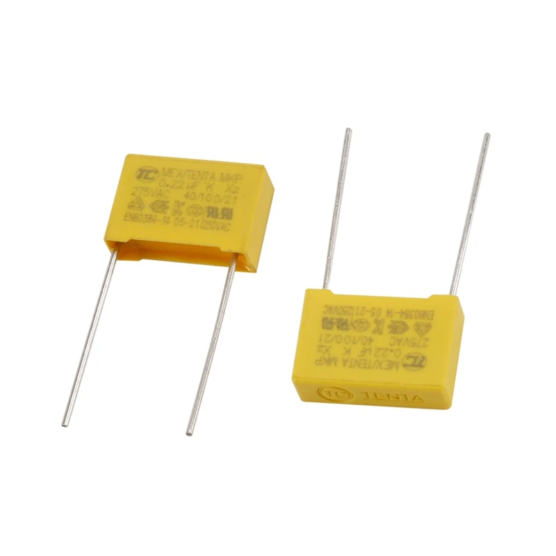JABS 100 шт AC 275V 0,22 UF полипропиленовая пленка предохранительные конденсаторы MPX