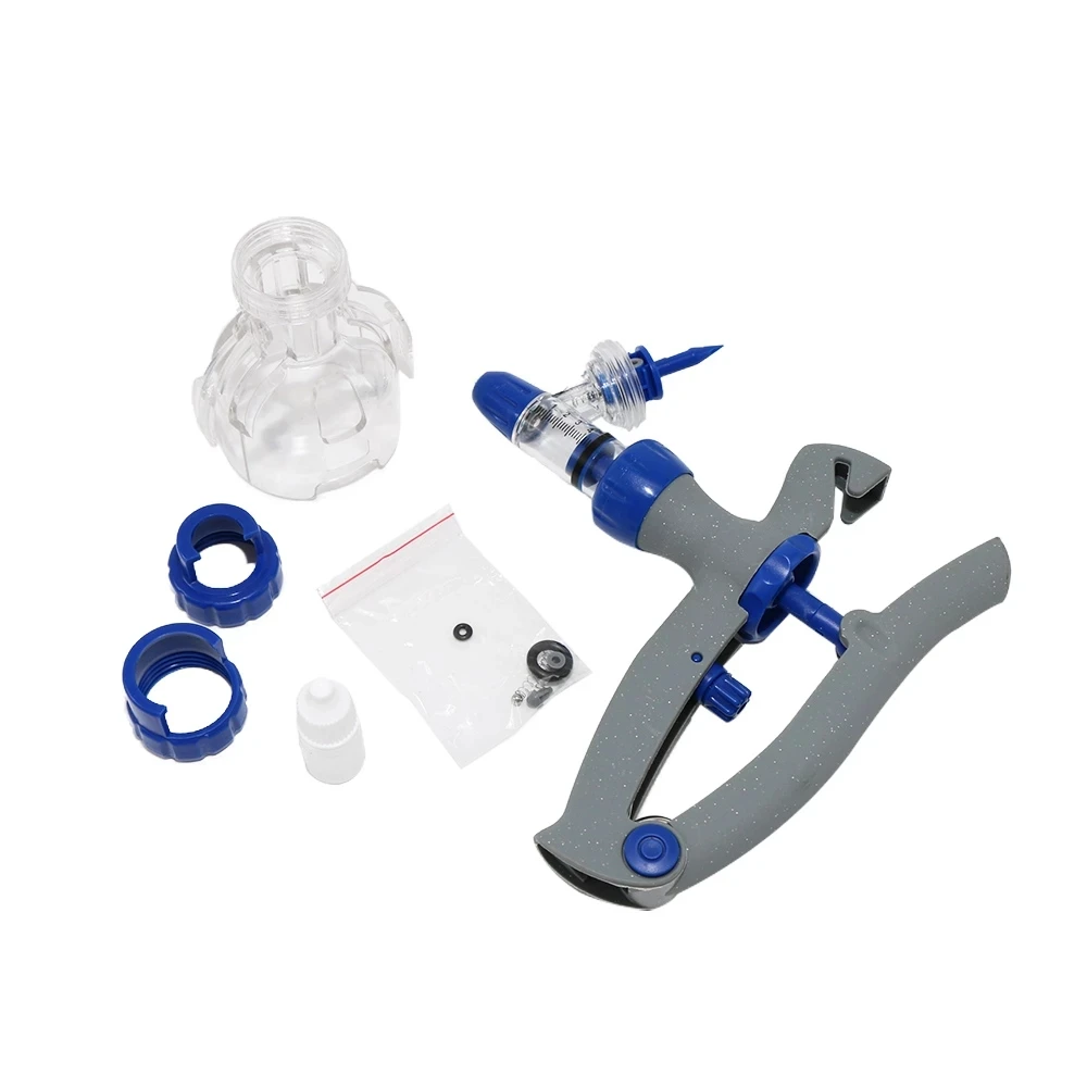 

1Pcs 2ml 5ml Automatic Syringe Veterinary Continuous Injector Vaccine Injection Poultry Adjustable For Chicken Pig Bull Sheep