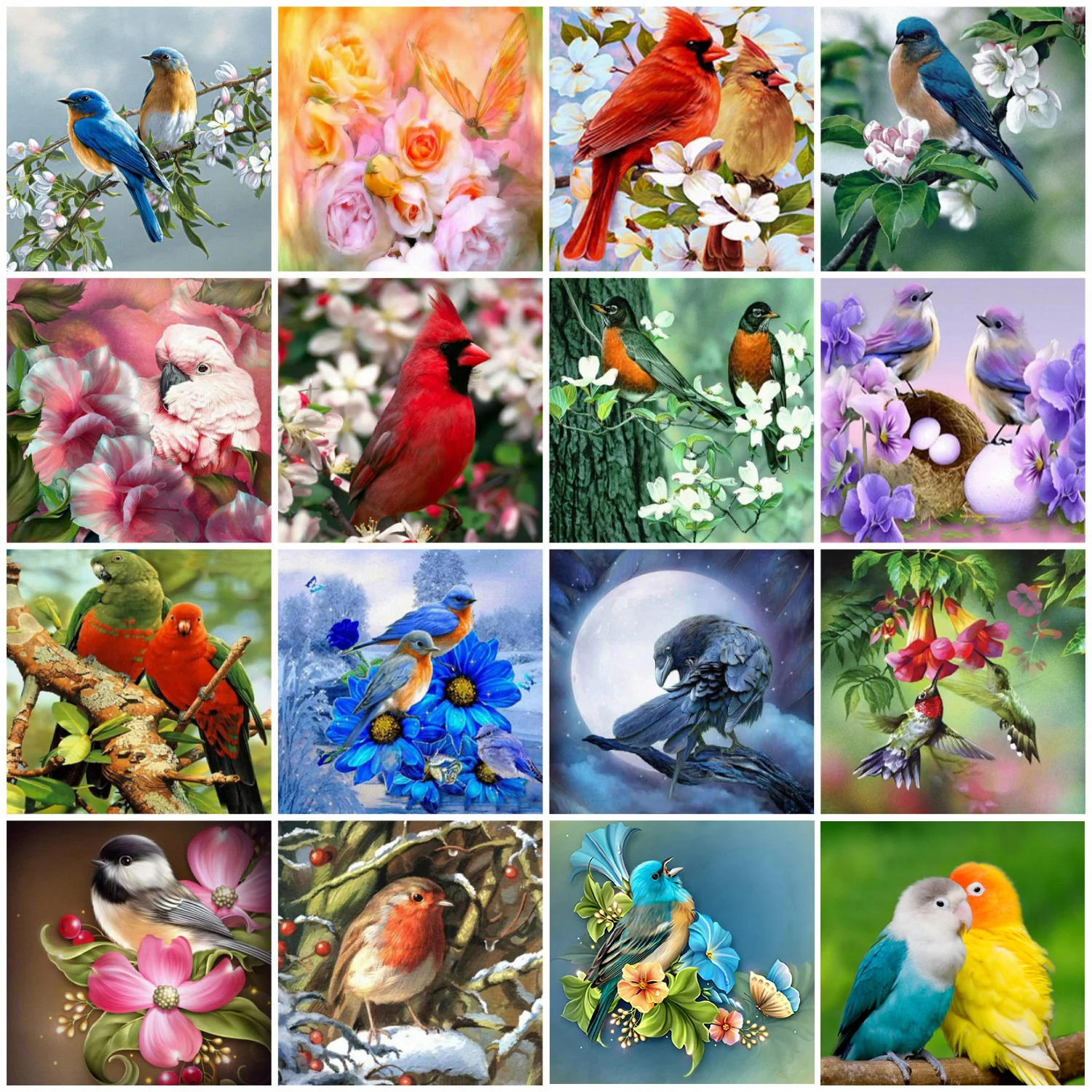 

Diamond Embroidery Animals 5D Diamond Painting 5d Full Square/Round Bird Cross Stitch Home Decor Handicraft Art Hobby Gift