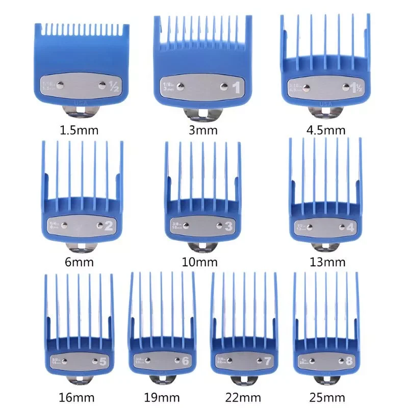 Cutting Guide Comb Multiple Sizes Metal Limited Combs Hair Clipper Cutting Tool