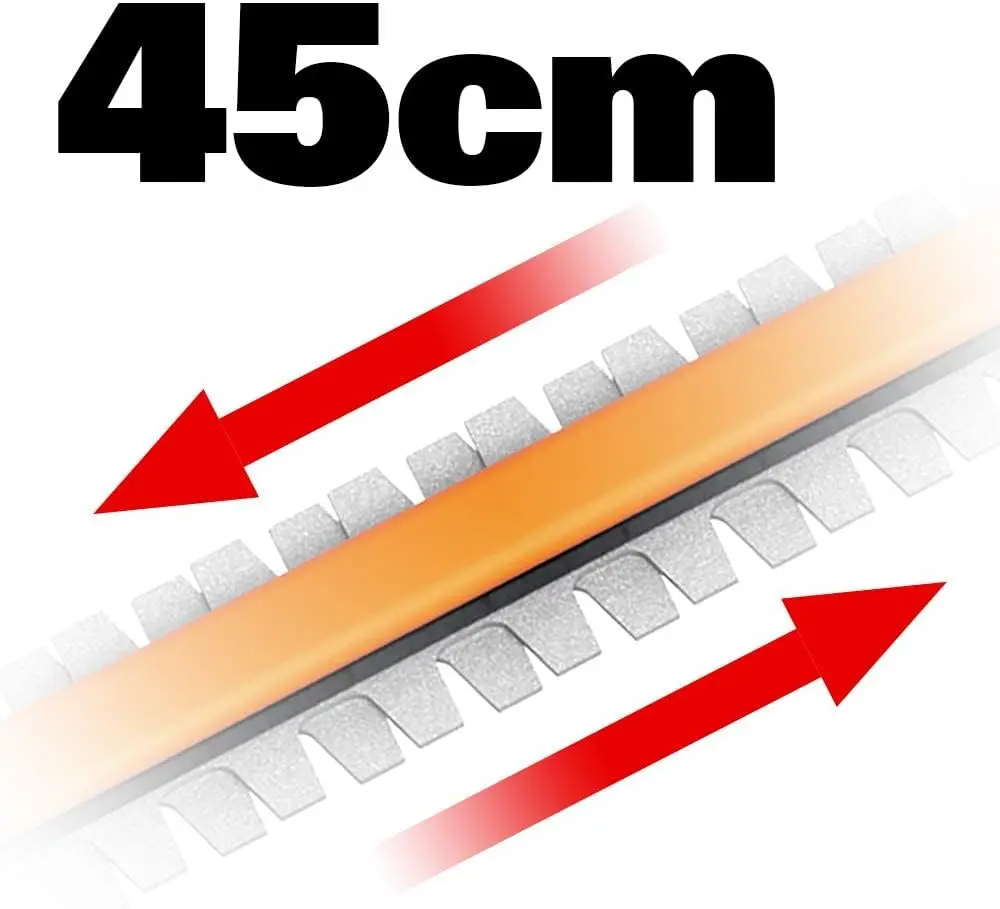 Аккумуляторный телескопический триммер для живой изгороди 18 В (20 макс.) 45 см + 20