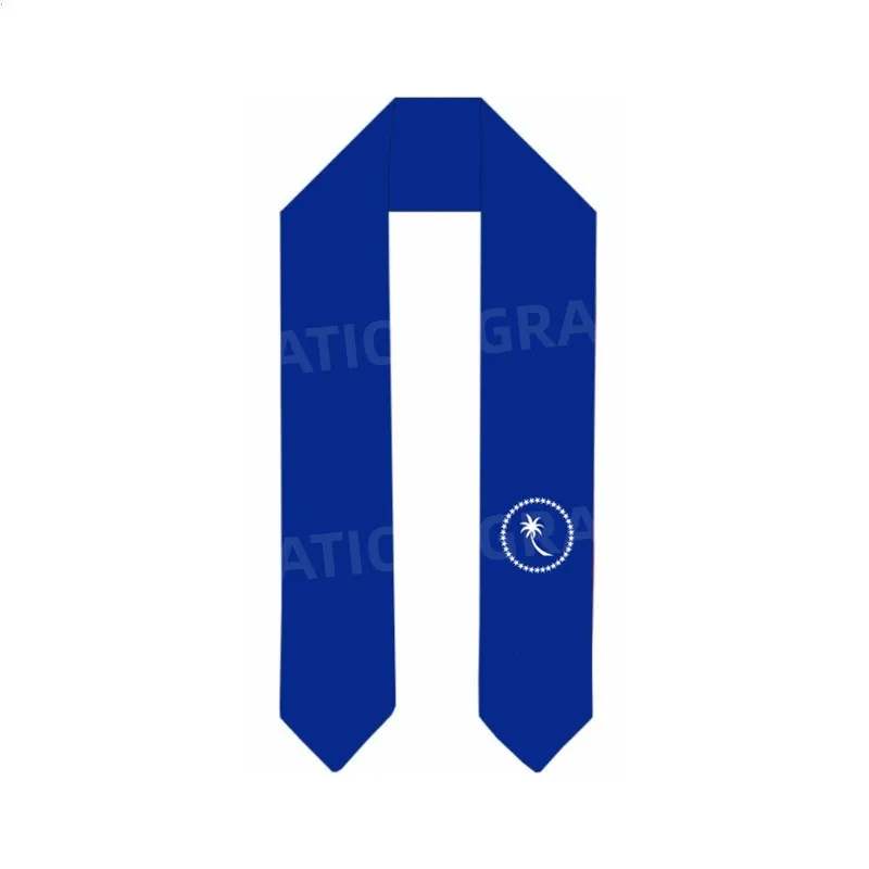 

Chuuk Flag Graduation Stole Satin Bachelor Gown Accessory Graduation Stole