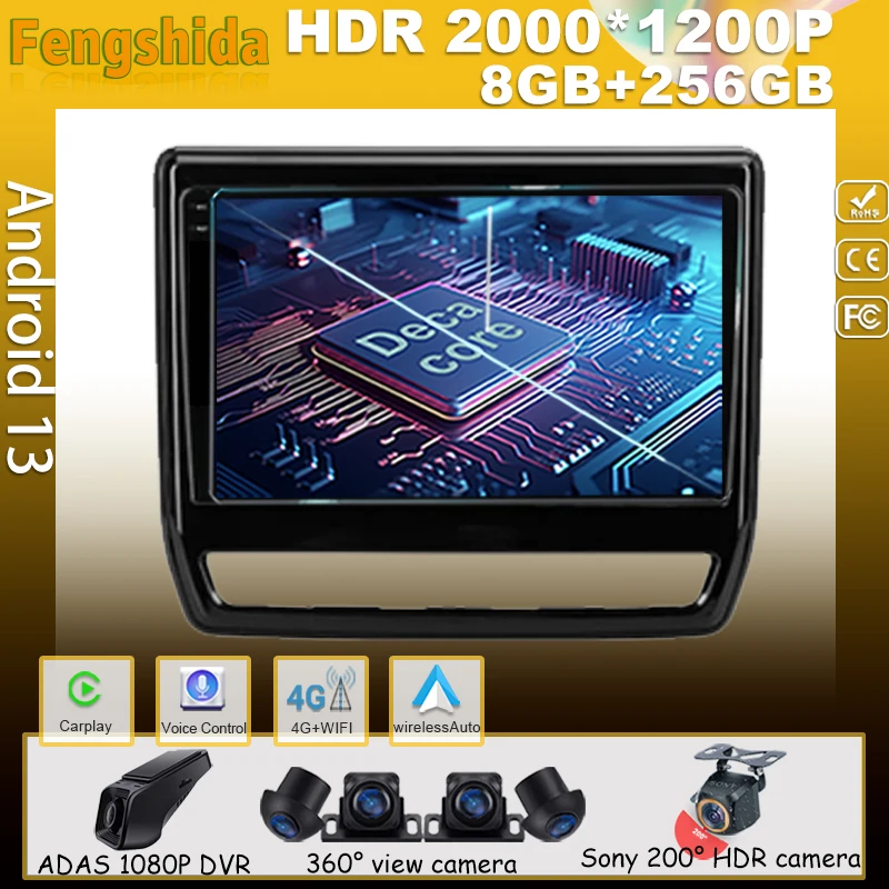 Android 14 для Mitsubishi ASX 1 2016-2022 Автомобильный плеер Радио Мультимедиа Видео GPS