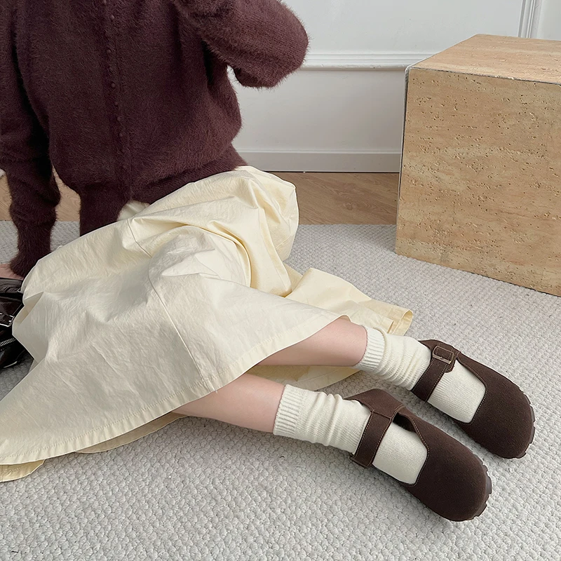 Женская обувь 2024 универсальная женская с круглым носком осеннее новое платье в