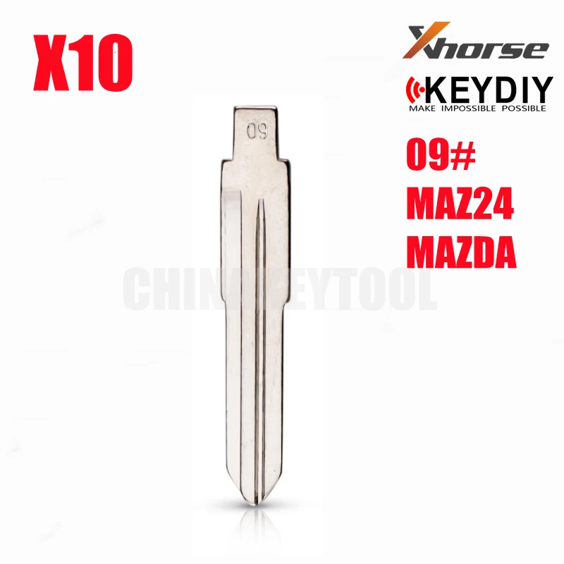 

09 # MAZ24 Металлические Пустые необработанные откидные дистанционные ключи KD для Mitsubishi KEYDIY/KD/VVDI Xhorse пульты дистанционного управления/JMD Handy baby