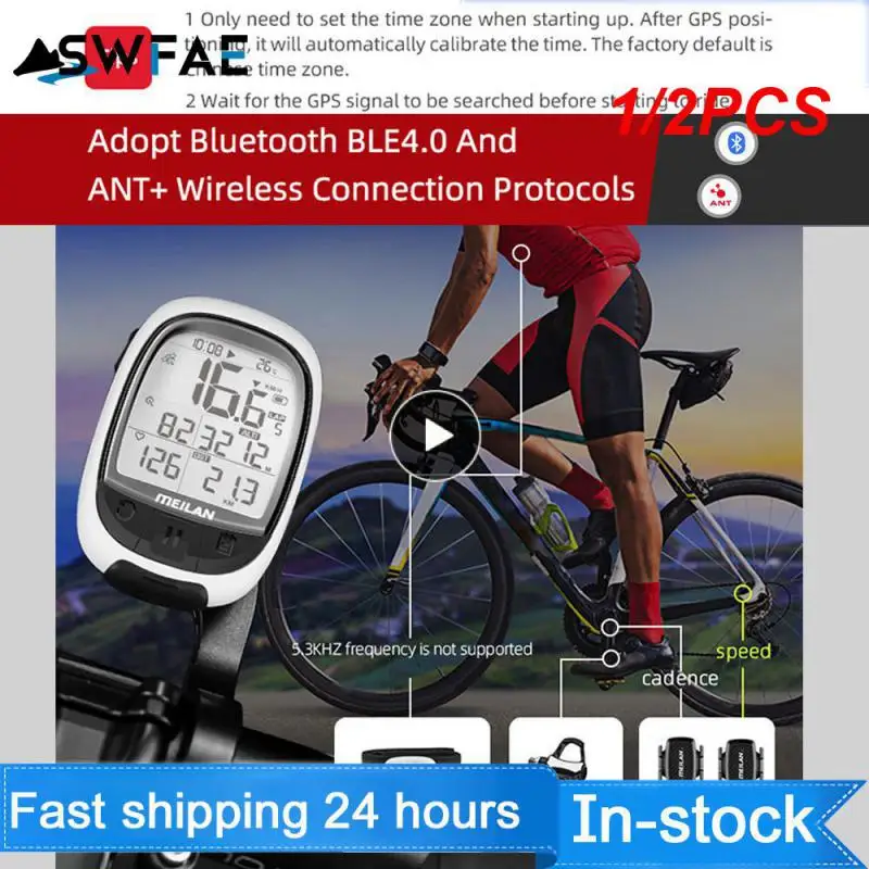 

1/2PCS Bike Computer Waterproof Bicycle Speedometer Bluetooth Wireless Cyclecomputer Odometer Cycling Cadence Sensor For Garmin