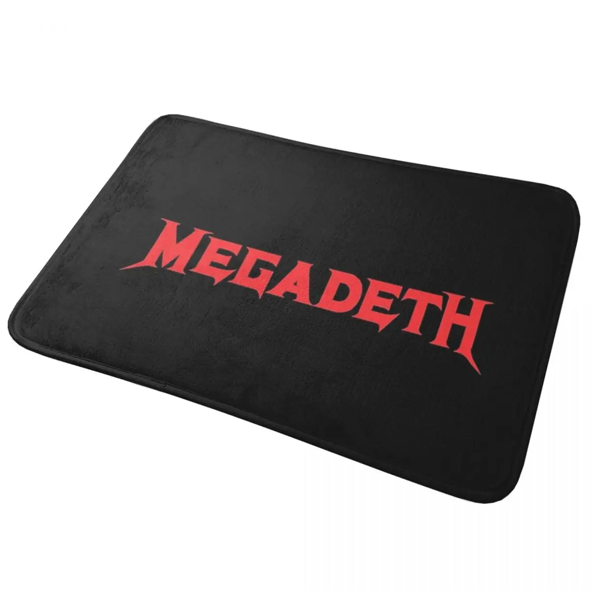 

Red Logo Emblem Megadeth Doormat Anti-skid Super Absorbent Bathroom Floor Mats Home Entrance Rugs Kitchen Bedroom Carpet Footpad