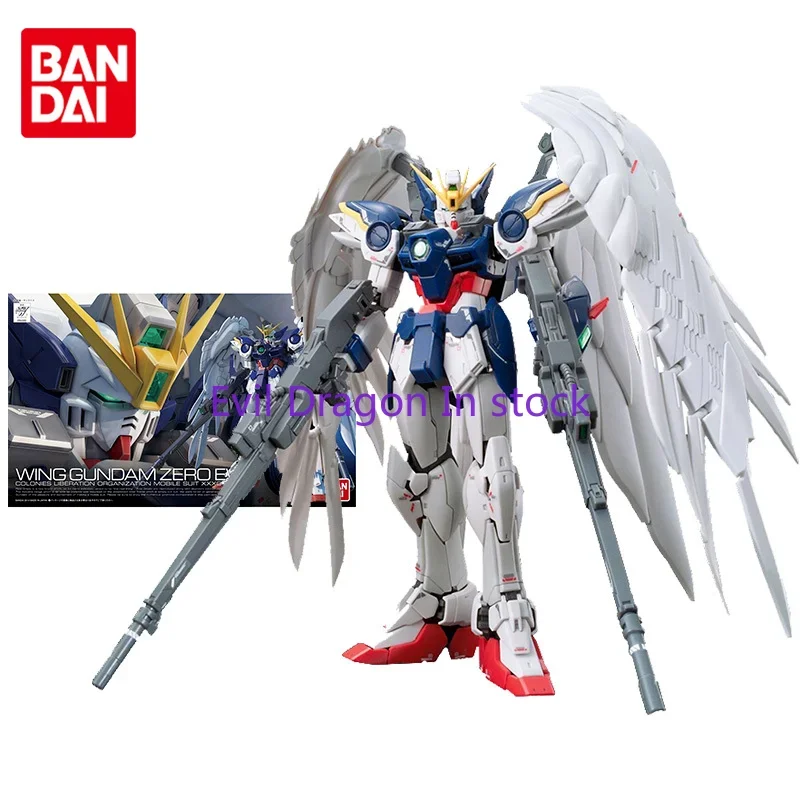 Набор моделей Bandai Gundam аниме фигурки RG 17 1/144 Wing Zero EW Подлинная модель Gunpla Аниме