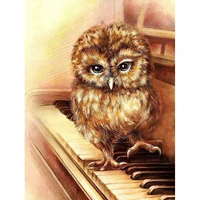 5d diy diamond painting piano owl full drill by number kits craft decor by skryuie diy craft arts decorations