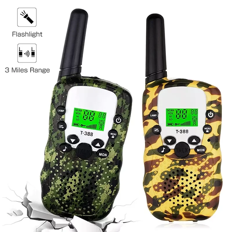 

NEW 2022 New Kids Walkie Talkie Celular Handheld Transceiver Highlight Phone Radio Interphone 3KM Mini Toys Talkie Walkie Gifts