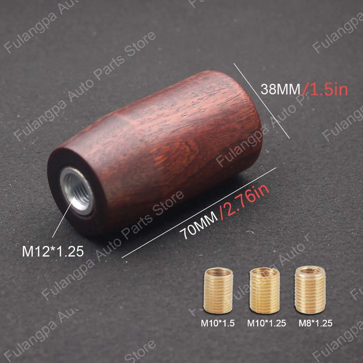 

Модифицированная ручка переключения передач для автомобиля, ручка КПП из массива дерева, универсальная ручка переключения передач с резьбой M10*1.25 M10*1.5