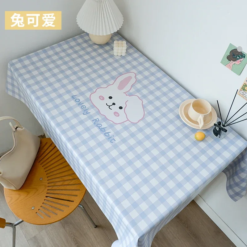 

PVC tea table cloth rectangular student fresh table mat for household use