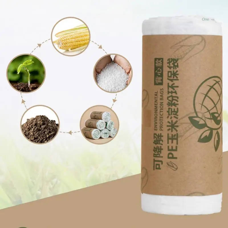 

Thickened Thick Plastic Bag Upgraded Degradation Of Household Waste Bags Degradable Garbage Bags More Than Enough Flexibility