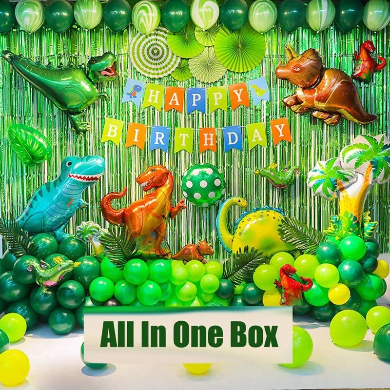 

Cartoon Dinosaur Theme Birthday Balloon Set Birthday Party Decoration Children Birthday Party Supplies Birthday Balloon Wedding